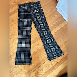 American Eagle plaid flare pants
